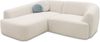 DOMO. collection Ecksofa 100 026, kleine Couch in L-Form, mit Taschenfederkern, organische Form, Sofa, Polsterecke, Eckcouch, Polstergarnitur 216 x 196 x 76 cm (BxTxH), creme Bild 3