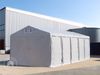 Lagerzelt 8x10 m Zelthalle Industriezelt mit 3,6m Seitenhöhe PVC Plane 850 N grau 100% wasserdicht Ganzjahreszelt mit Reißverschlusstor Bild 2