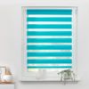 Lichtblick Sonnenschutzsysteme GmbH Doppelrollo Kopenhagen 50 cm x 150 cm (BxL) Blau modernes Duo Rollo; Klemm- und schraubbar; Lichtdurchlässig und blickdicht Bild 3