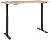 Schreibtisch >Memphis< höhenverstellbar, Artisan Eiche / schwarz - 160x72/120x77 (BxHxT) Bild 5