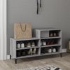 vidaXL Schuhregal Grau Sonoma 102x36x60 cm Holzwerkstoff 819738 Bild 3