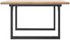 vidaXL Couchtisch O-Gestell 90x90x45,5cm Massivholz Kiefer & Stahl 3282731 Bild 5