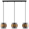Nova Luce 9236382 SIANNA Pendelleuchte 3-flammig Gold Rauchglas Schwarz E27 Bild 2