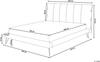 Bett 'BETIN' Kunstleder Lattenrost Beige 180x200 cm Bild 2