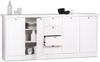 Sideboard >Landsted< in Weiß - 200x90x40cm (BxHxT) Bild 2