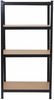 Schwerlastregal HWC-D67, Werkstattregal, 160x80x40cm Traglast bis 320kg mit 6x Aufbewahrungskorb HWC-C21 ~ schwarz Bild 3
