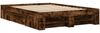 vidaXL Bettgestell ohne Matratze Räuchereiche 120x190 cm Holzwerkstoff 3295517 Bild 3