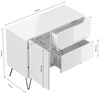 Sideboard Yako 100cm 2 SoftClose 1 Tür Grafit : Grafit Bild 2