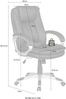 Bürostuhl Polyurethan Schwarz/Silber, 104 x 74 x 50 cm Bild 4