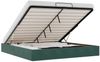 vidaXL Ottoman-Bett ohne Matratze Dunkelgrün 160x200 cm Samt 3310976 Bild 2