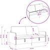 vidaXL Sofa Set mit Stauraum 2 pcs Dunkelgrau Polyester 3429205 Bild 5