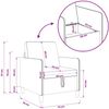 vidaXL Sofa Set mit Stauraum 2 pcs Dunkelgrau Polyester 3429205 Bild 4