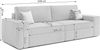 AX LIVING Cord Sofa Talaton 248 cm Schlafsofa Beige Kissen Bettkasten Bild 2