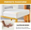 Barhocker in Weiß-Gold, 48 x 53,3 x 91,4 cm – gepolsterter Sitz aus PU mit Metallbeinen Bild 5