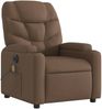 vidaXL Massagesessel Elektrisch Braun Stoff 3204588 Bild 3