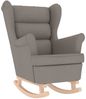 vidaXL Schaukelsessel Taupe 74x90x102 cm Stoff 4016925 Bild 2