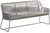 Sonnenpartner Bank 3-Sitzer Observer Alu/PE-Kunstoffgeflecht light-coal, inkl. Sitzkissen Copacabana Bild 5