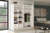 AX LIVING Cabinio Schwebetürenschrank Weiß 200 cm breit Artisan Eiche Bild 4