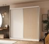 AX LIVING Cabinio Schwebetürenschrank Weiß 200 cm breit Artisan Eiche Bild 2