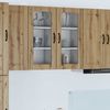 vidaXL Wandglas-Schrank PORTO 2 pcs Artisan-Eiche 40 x 31 x 80 cm 885354 Bild 1
