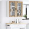 vidaXL Wandglas-Schrank PORTO 2 pcs Artisan-Eiche 40 x 31 x 80 cm 885354 Bild 4