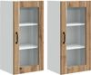 vidaXL Wandglas-Schrank PORTO 2 pcs Artisan-Eiche 40 x 31 x 80 cm 885354 Bild 2