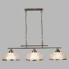 Pendelleuchte, Messing, Antik, Glas, klar, dimmbar Bild 2
