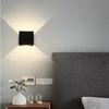 oyajia Wandleuchte 6W LED Wandlampe Cube Lampe Wand Strahler Licht Up Down Leuchten, LED fest integriert, Warmweiß, Treppen Flur Modern Square Lampe,für Wohnzimmer Schlafzimmer Balkon Bild 4