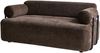 Sofa 2-Sitzer ELVA Chenillegewebe Dunkelbraun Bild 4