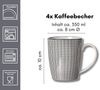 Ritzenhoff & Breker Takeo Mixed Kaffeebecher 350 ml 4er Set Bild 3
