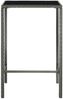 Garten-Bartisch JONI Grau 70x70x110 cm Poly Rattan und Glas | Gartentisch Rattan Bistrotisch Outdoortisch Terrassentisch Bild 3