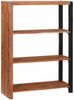 vidaXL Bücherregal Braun 80 x 30 x 110 cm Massivholz Akazie 4104016 Bild 2