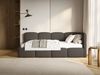 Selsey 'Cloudy' Jugendbett 120 cm, Bettkasten, Bouclé, Kopfteil rechts, Braun Bild 2