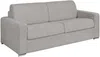 Vente-unique - CALITO Sofa Stoff Grau - B 223 cm94 cm x H 99 cm x L 216 cm Bild 2