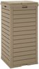 vidaXL Outdoor-Mülltonne Hellbraun 41x41x86 cm Polypropylen 364172 Bild 4