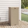 vidaXL Outdoor-Mülltonne Hellbraun 41x41x86 cm Polypropylen 364172 Bild 3