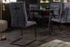 riess-ambiente Freischwinger COMFORT grau, Esszimmer · Samt · Metall · Modern Design Bild 3