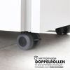 bümö lite Rollcontainer mit Schubladen, Container aus Holz in graphit - Rollwagen für's Büro als Schreibtisch Unterschrank, Bürocontainer od. Schreibtischcontainer mit Seitengriff, LC30-G-G-GL Bild 5