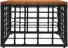 vidaXL Gartentisch Schwarz und Natur 55 x 55 x 37 cm 42035139 Bild 3