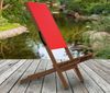 Rotes Wikingerstuhl-Set Schwedenstuhl Strandstuhl Anglerstuhl Partystuhl wählbares Set XXL V-10-363Einzelstück mit Tisch Bild 3