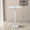 Stehtisch rund Ø 75cm CAHNI - Metall Gestell | Bistrotisch Gastro Bartisch rund Hoher Tisch Hochtisch, 110x75cm HxB, Weiß Bild 5