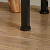 SoBuy FSB19-L-E Konsolentisch Flur, Metall, PVC-Beschichtung, Helle Eiche, 120 x 80 x 20 cm Bild 4