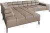 KAWOLA Sofa NELSON Ecksofa Leder grau Recamiere links 72 x 216 x 321 cm Bild 3