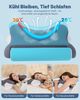 Nackenstš¹tzkissen Kopfkissen, 2 in 1 Kissen mit Nackenrolle, Ergonomisches Memory Foam Kissenbezug besteht aus 18% Elasthan und 82% Nylon Bild 4