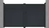 Vente-unique - VIAZO Eingangstor Metall Grau - B 4,6 cm x H 176 cm x L 300 cm Bild 3