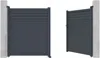 Vente-unique - VIAZO Eingangstor Metall Grau - B 4,6 cm x H 176 cm x L 300 cm Bild 4