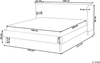 Bett mit Lattenrost ARETTE 160 x 200 cm Samtstoff Taupe Bild 2