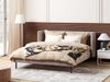 Bett mit Lattenrost ARETTE 160 x 200 cm Samtstoff Taupe Bild 3