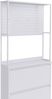 Schuhschrank HWC-O86, Schuhregal Schuhkipper, 3 Kippfächer Ablage Haken Metall 201x80x20cm ~ weiß Bild 4