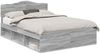 vidaXL Bettrahmen Graues Sonoma 160 x 200 cm Massives Kiefernholz 3412876 Bild 2
